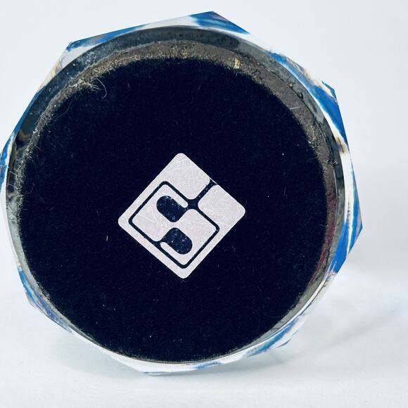 Swarovski Silver Crystal Berm Blue Art 7452 NR 060 Cone Paperweight Original Box - Picture 3 of 8